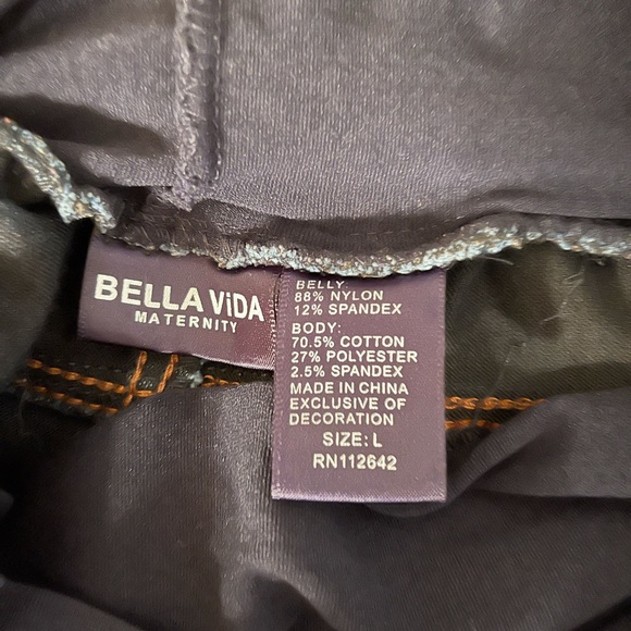 Bella Vida maternity jeans, size L. - Picture 3 of 4
